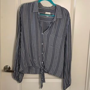 American Eagle Striped Blouse